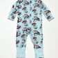 Blue zip onesie - Size 0