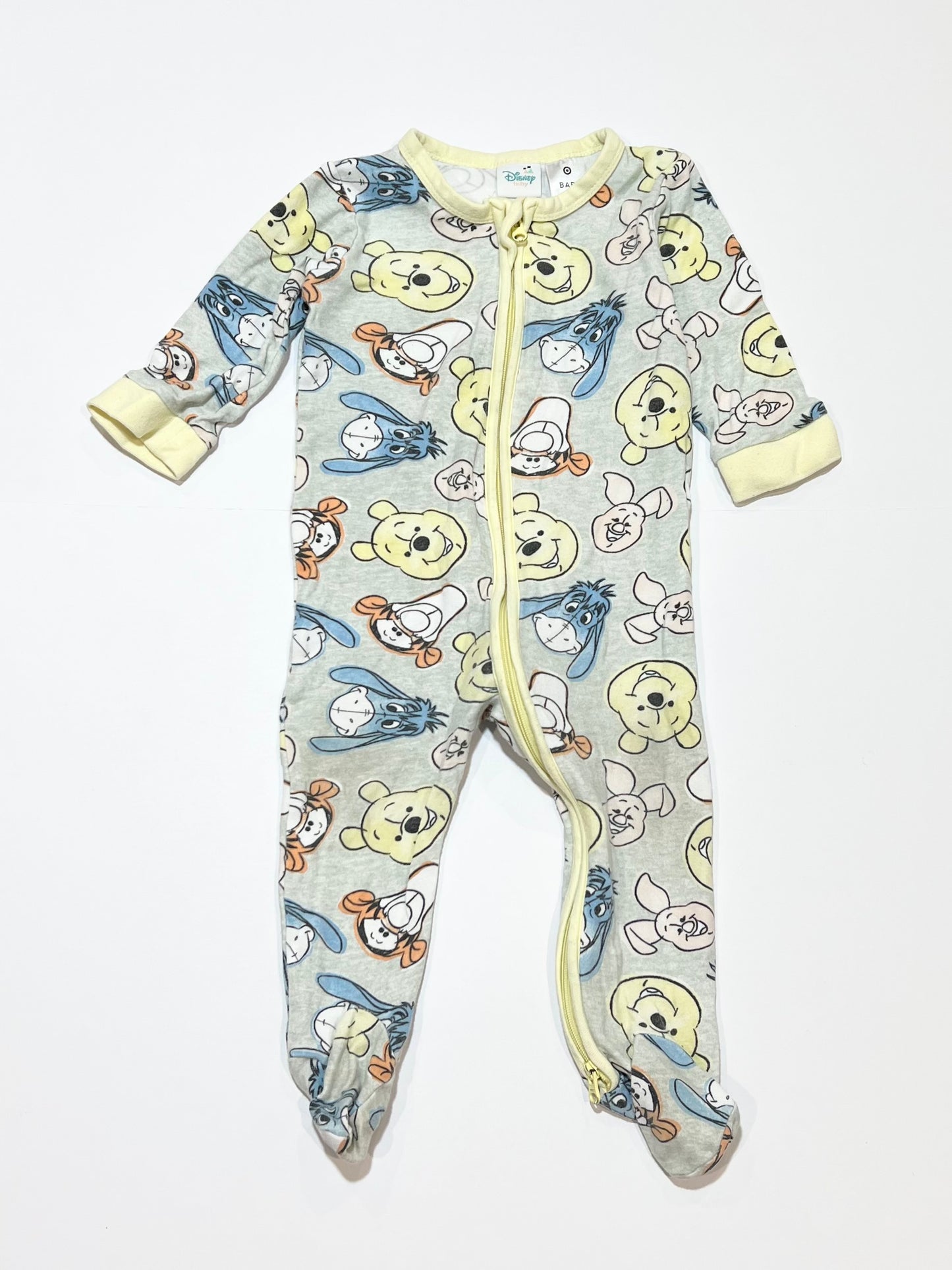 Winne the Pooh zip onesie - Size 0