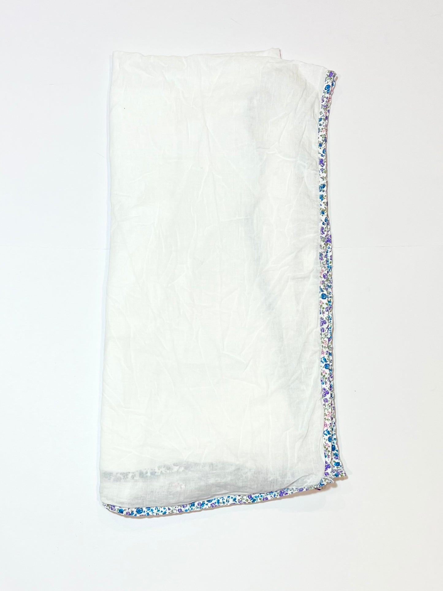 Floral trim muslin wrap