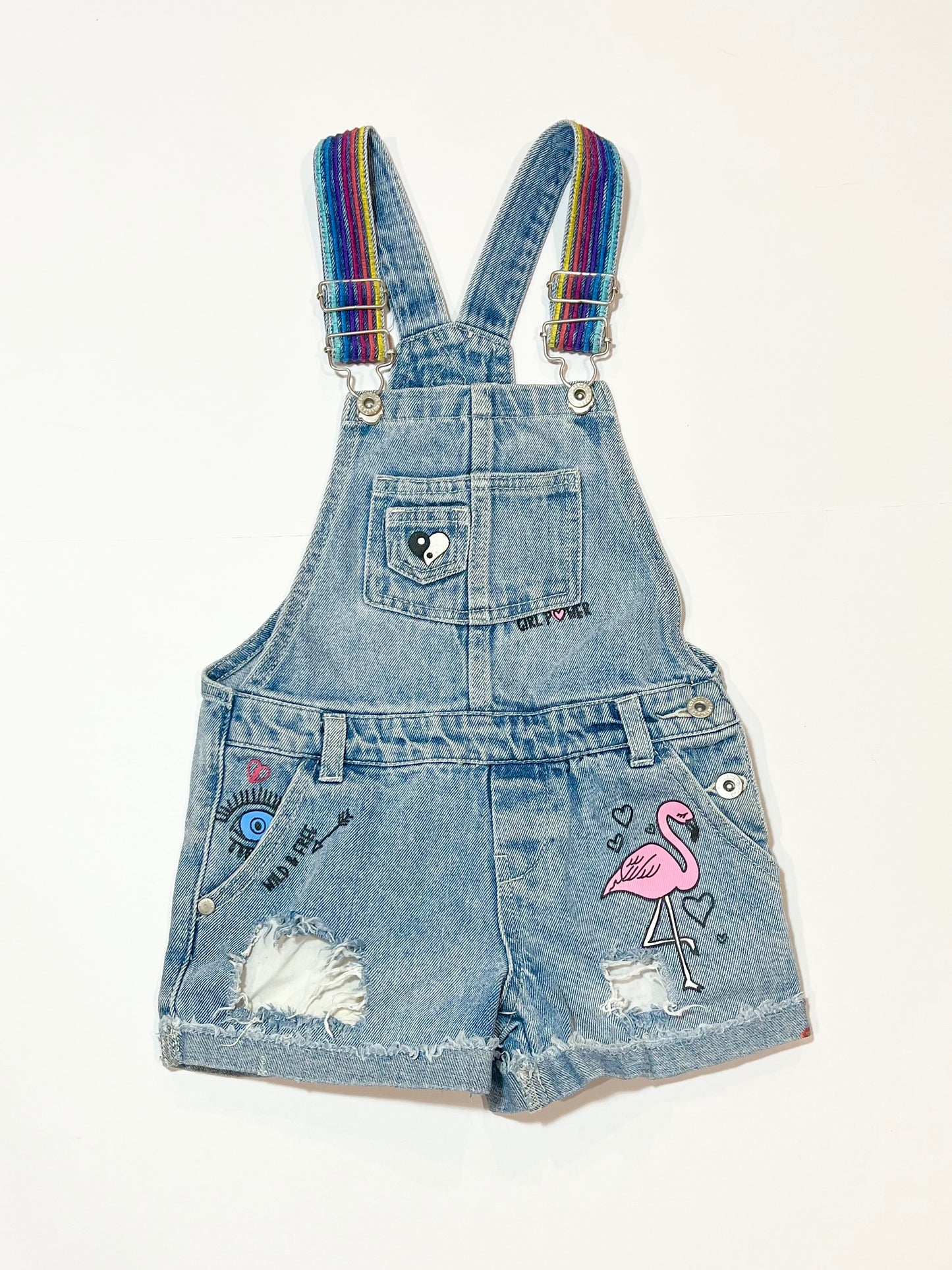 Denim overalls - Size 3-4