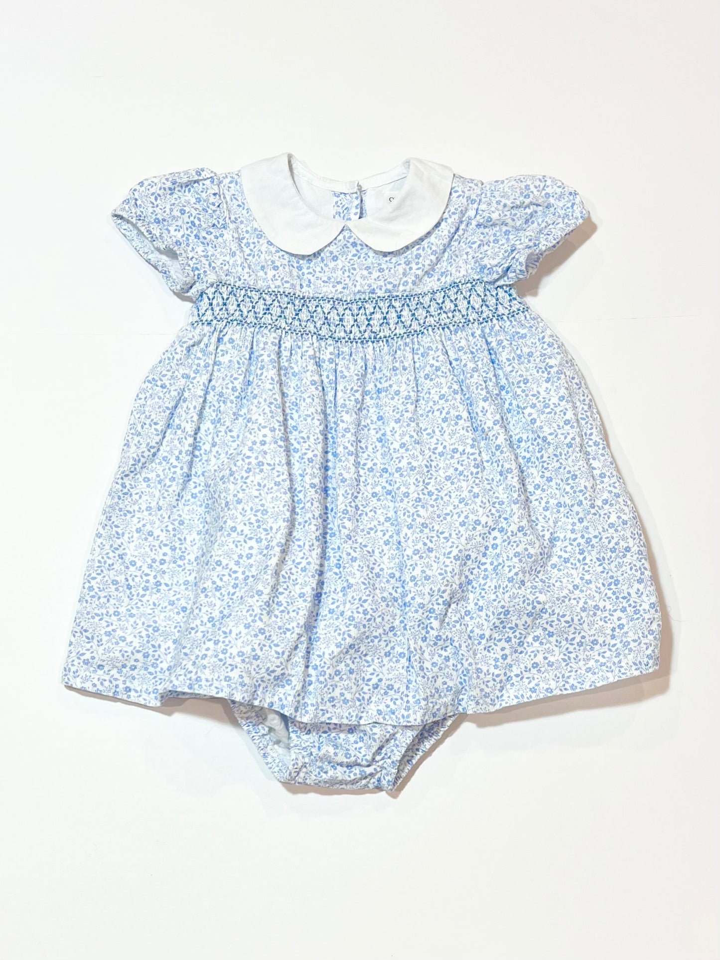 Smocked corduroy dress - Size 0