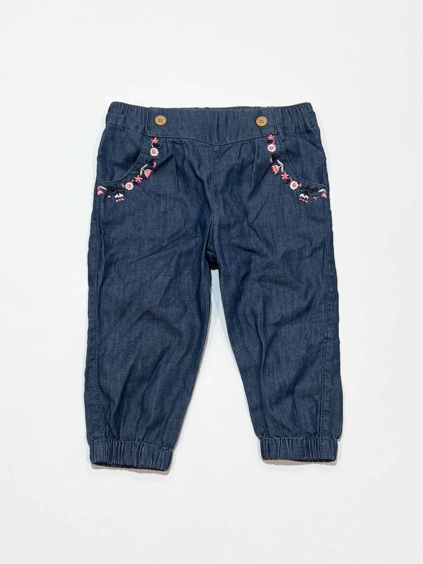 Blue cotton pants - Size 0