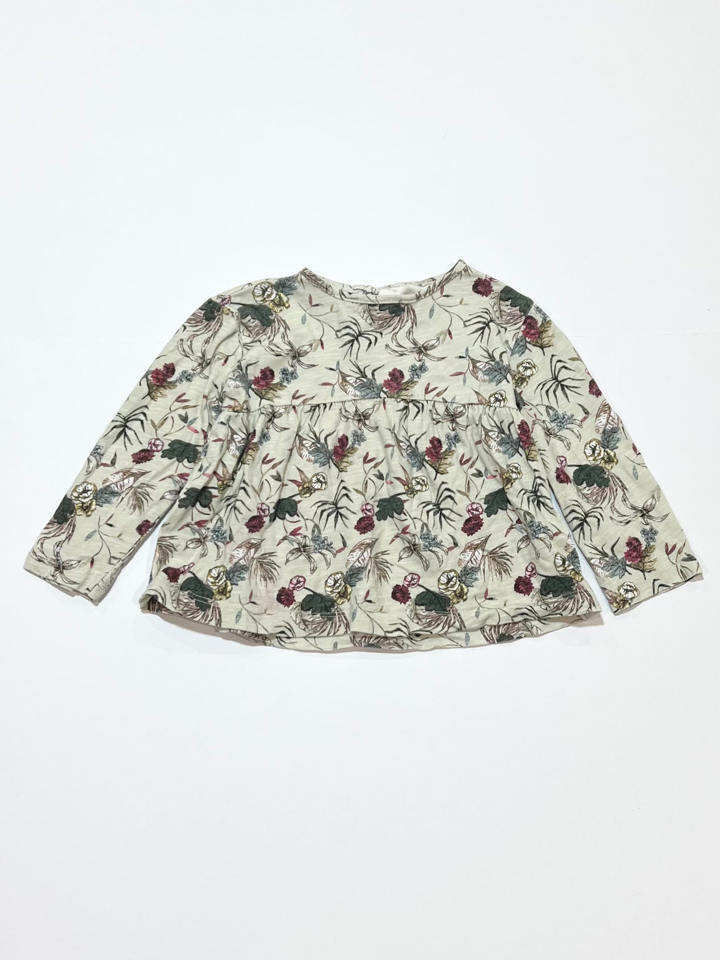 Green leaf top - Size 6-9 months