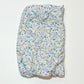 Floral jersey bassinet fitted sheet