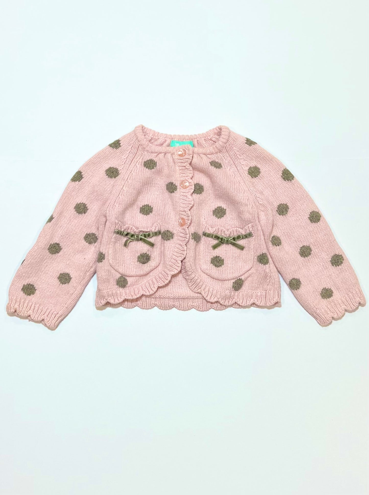 Pink spot cardigan - Size 0
