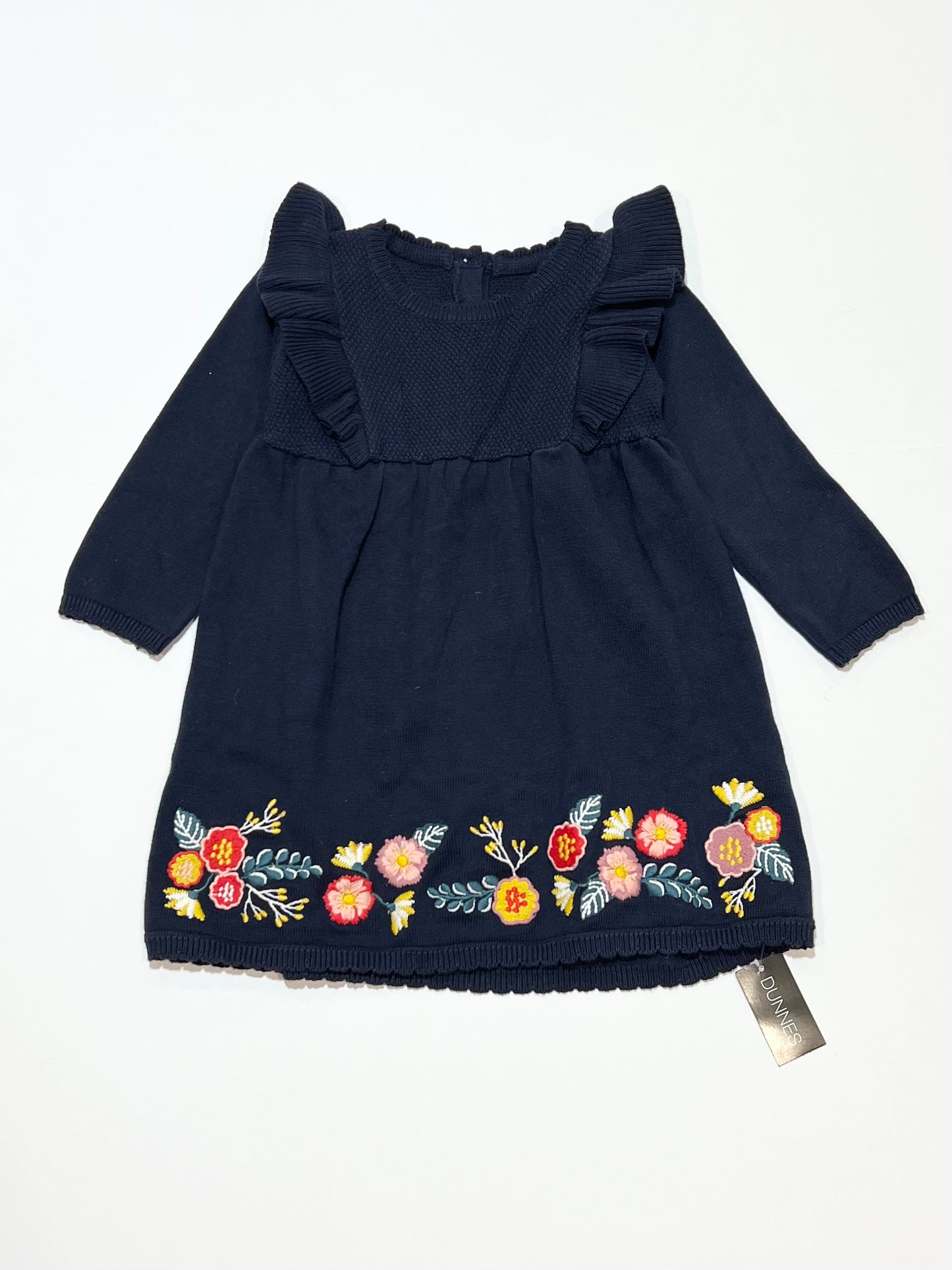 Navy knit dress brand new - Size 9-12 months