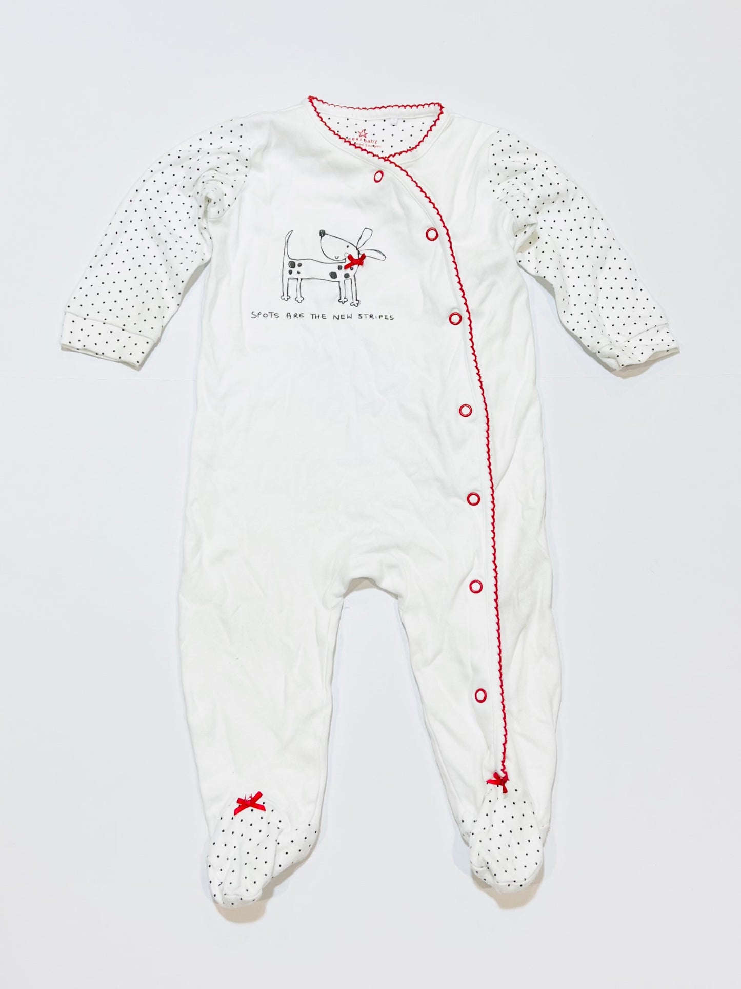 Spotty dog onesie - Size 6-9 months