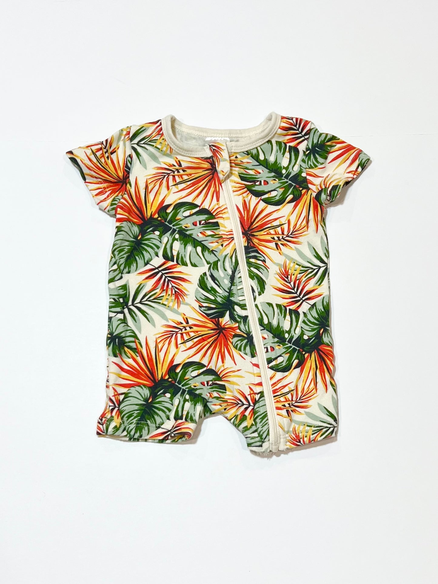 Leafy zip romper - Size 000