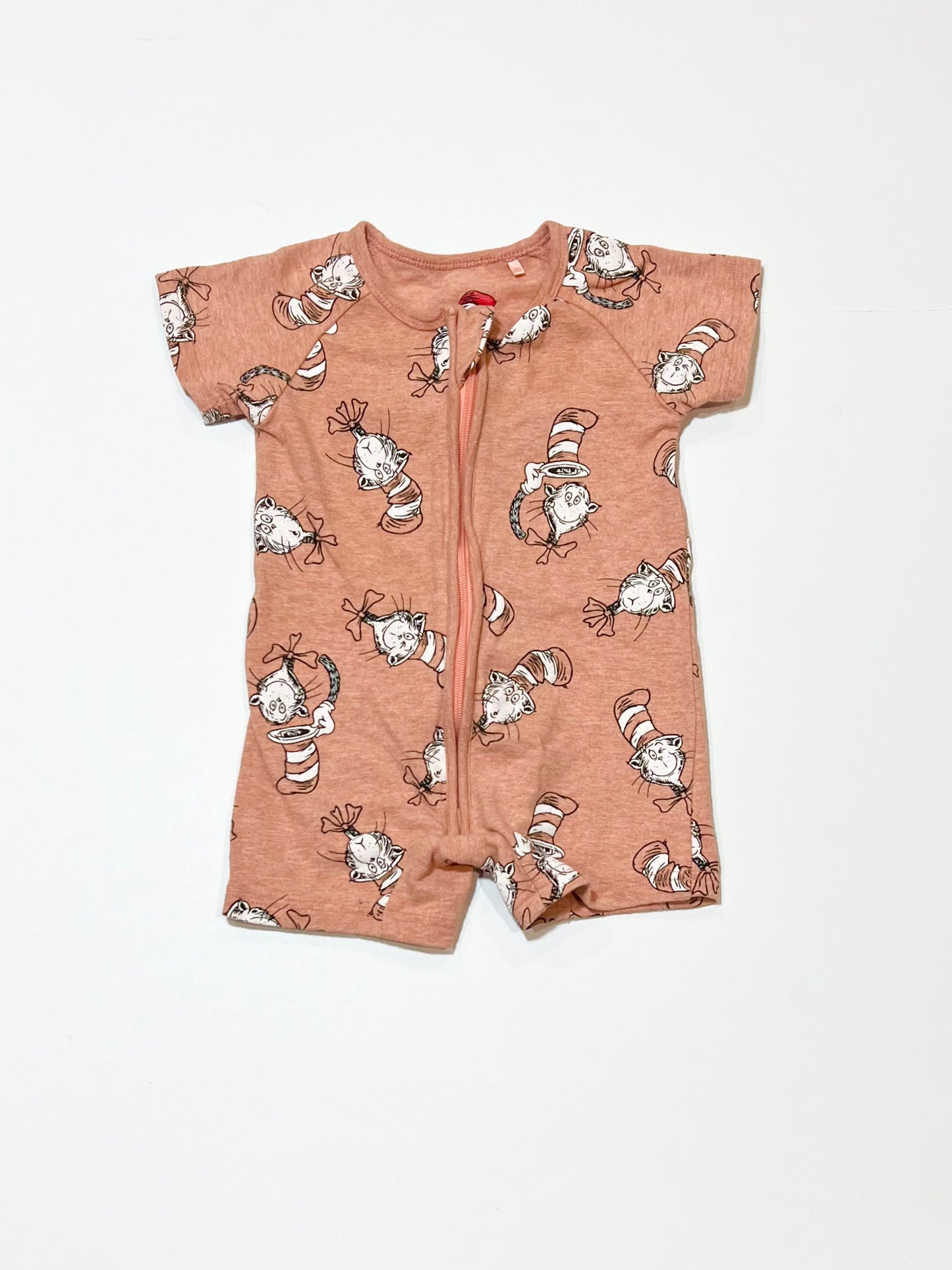 Cat in the Hat zip romper - Size 000