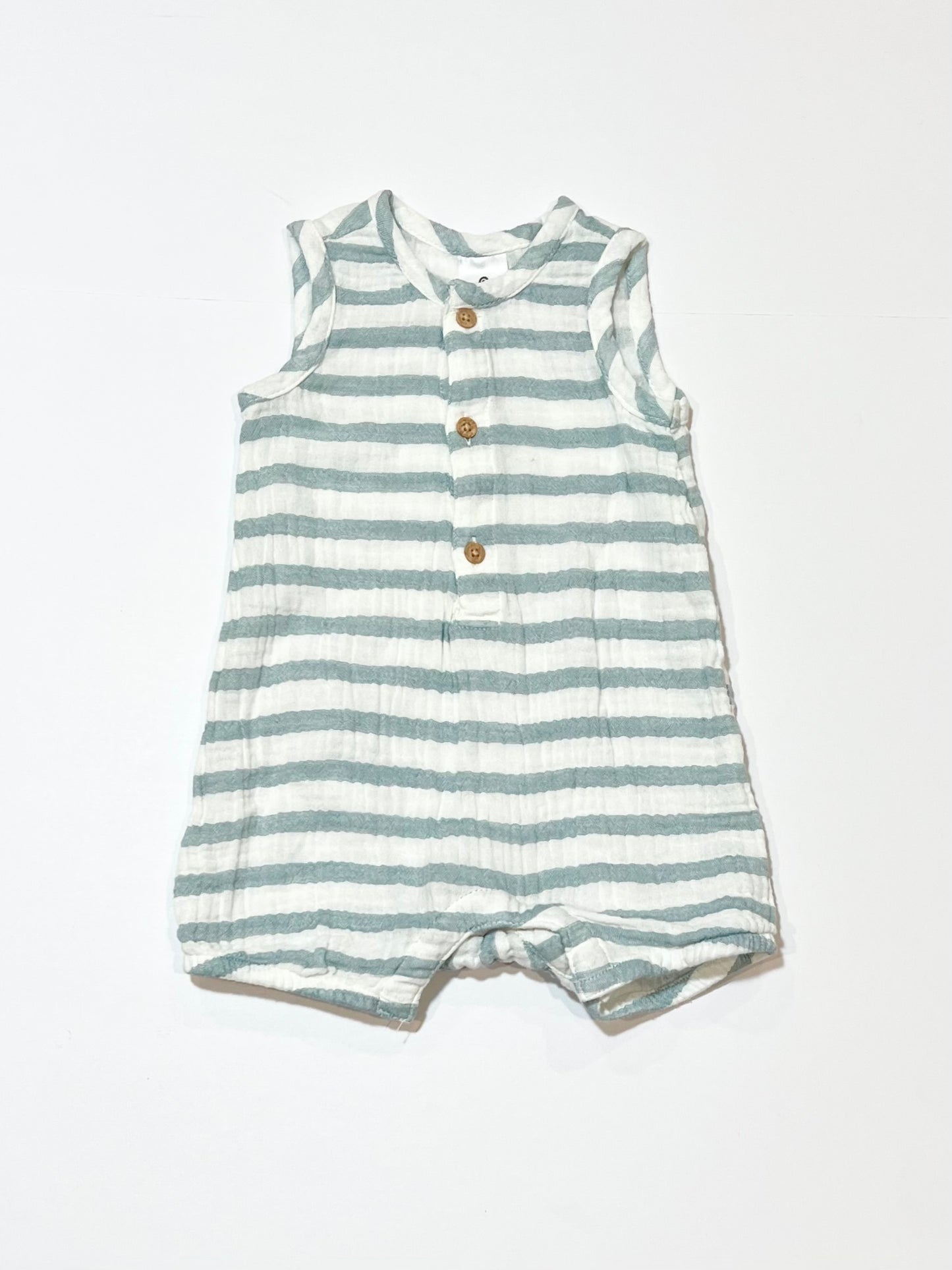 Striped woven romper - Size 000