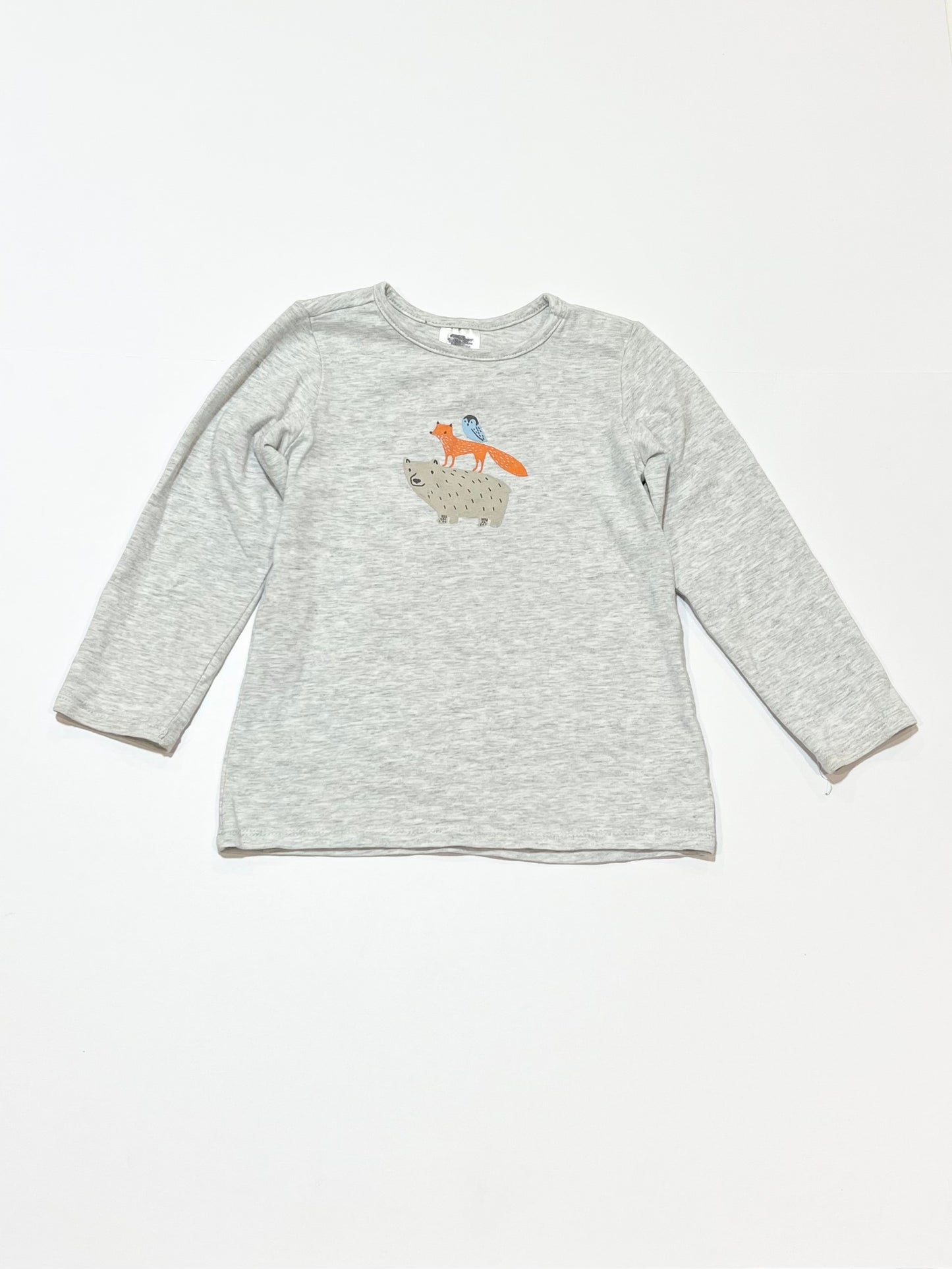Grey animals top - Size 1