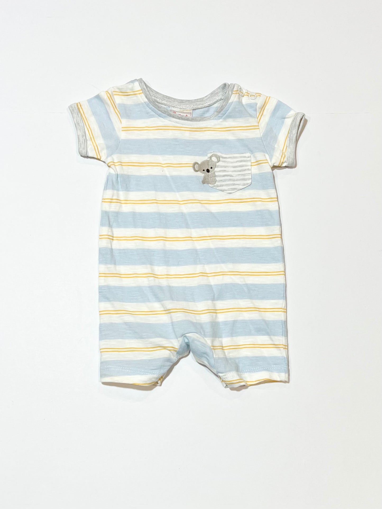 Striped koala romper - Size 000