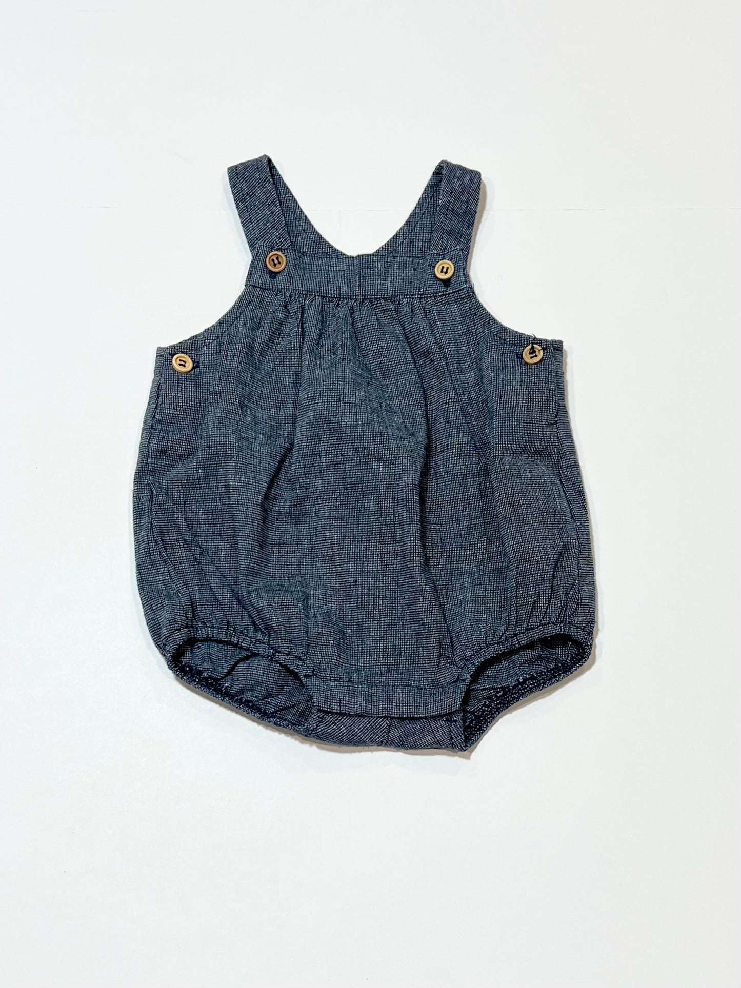 Navy woven romper - Size 000