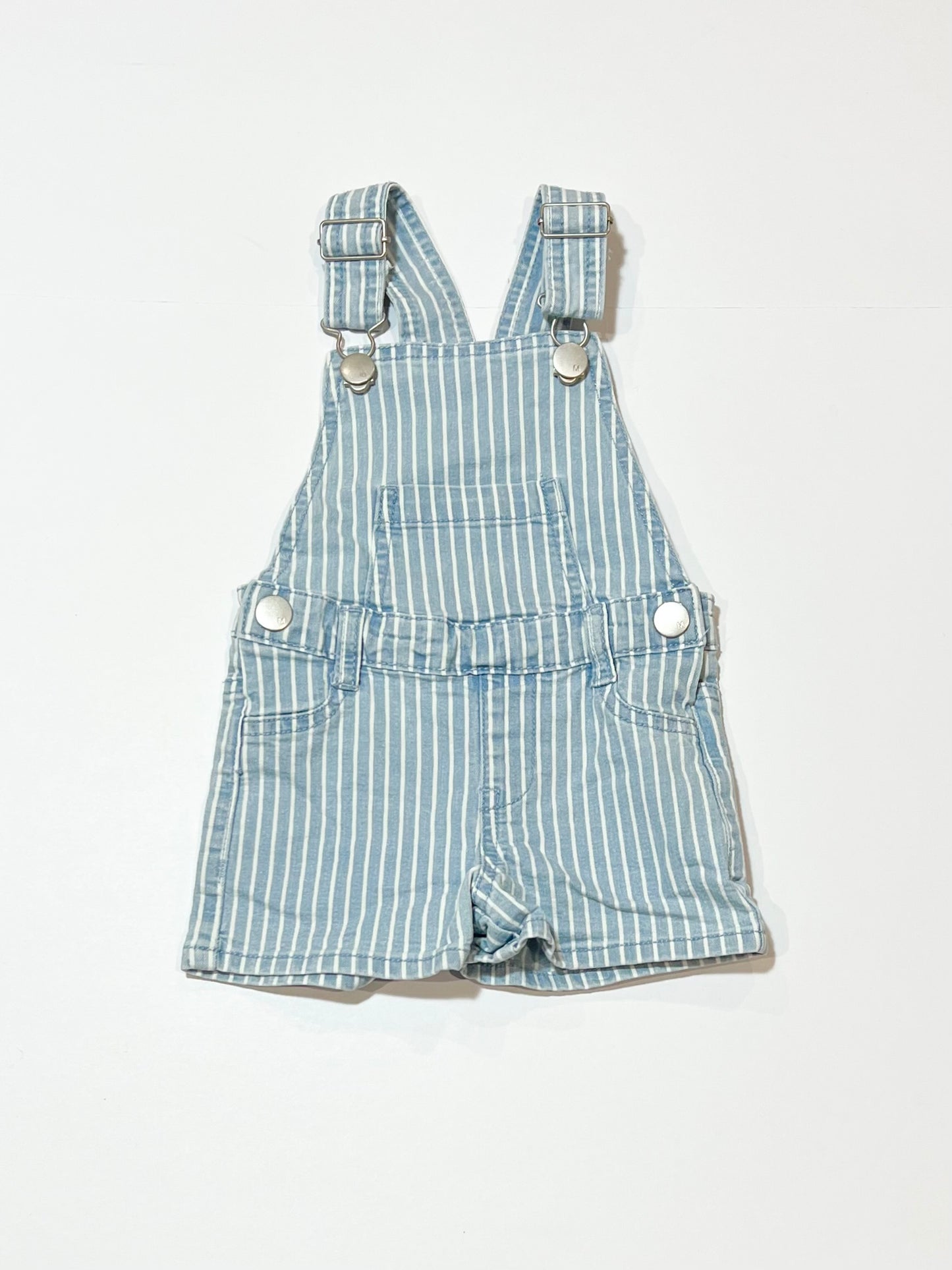 Striped denim overalls - Size 000