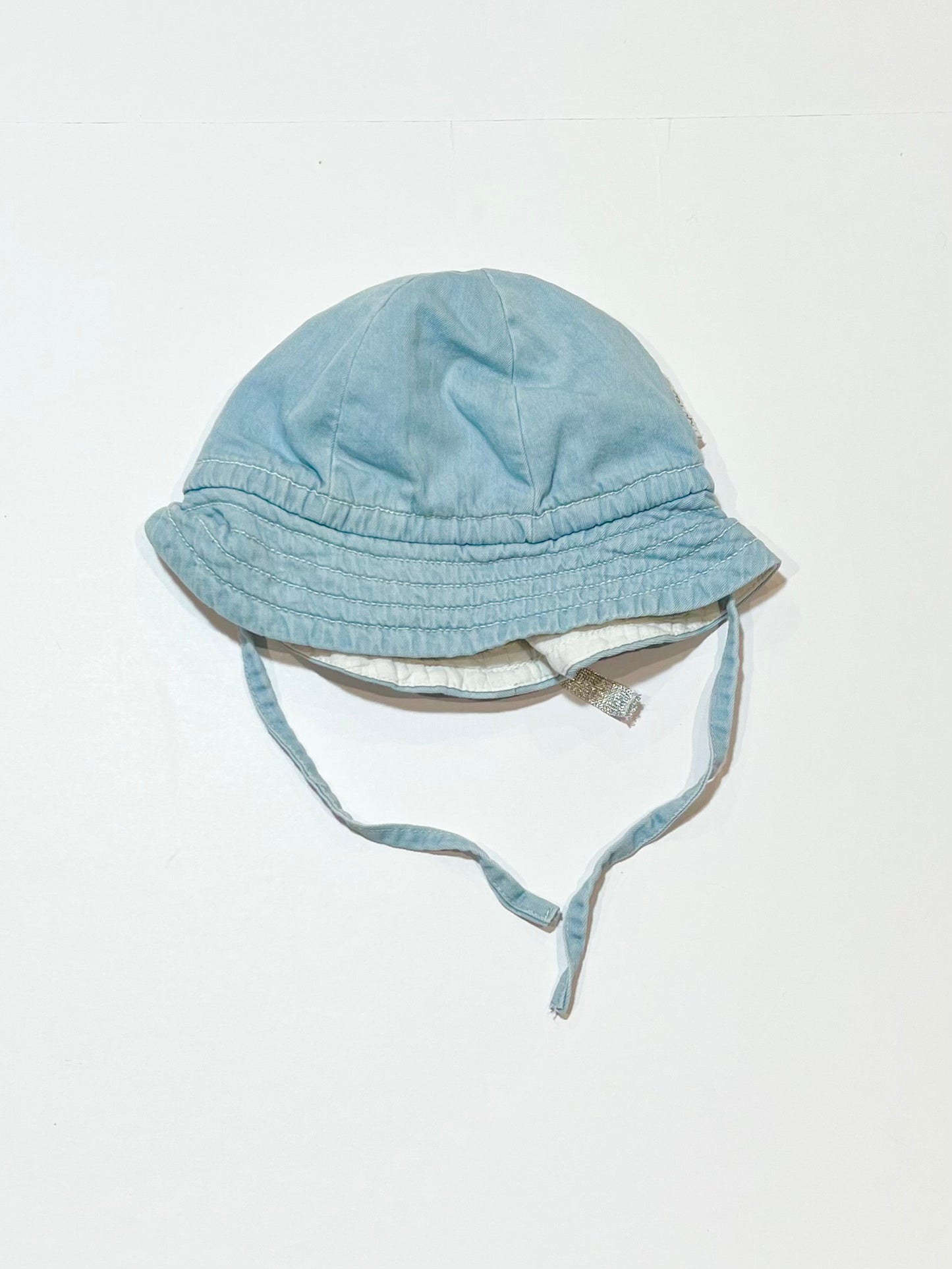 Blue chambray hat - Size 3-12 months