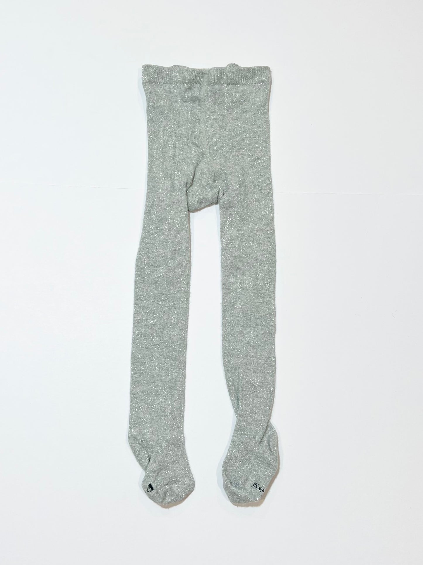 Grey sparkle tights - Size 1-2 years