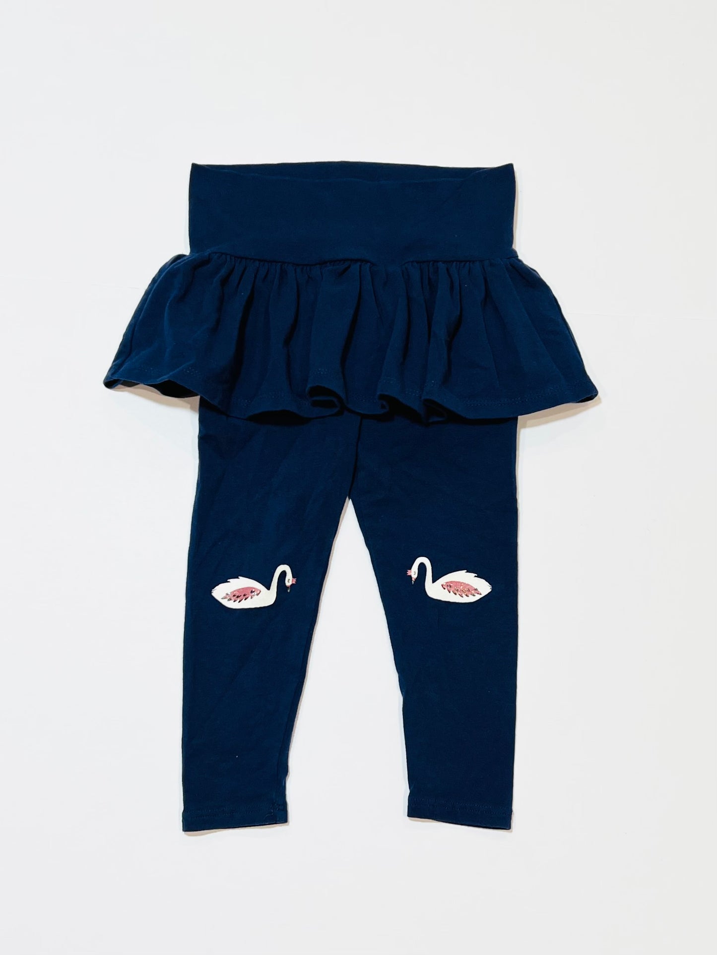 Navy ruffle leggings - Size 1