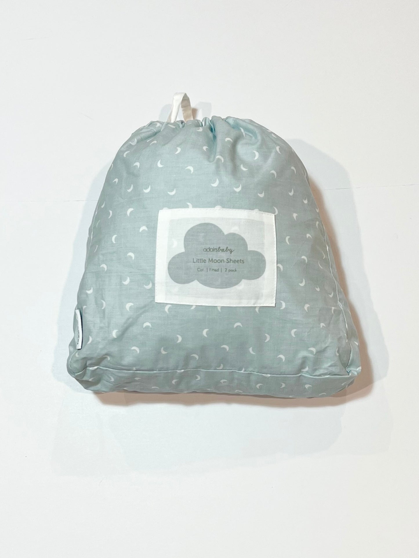 Little moon fitted cot sheets - 2 pack