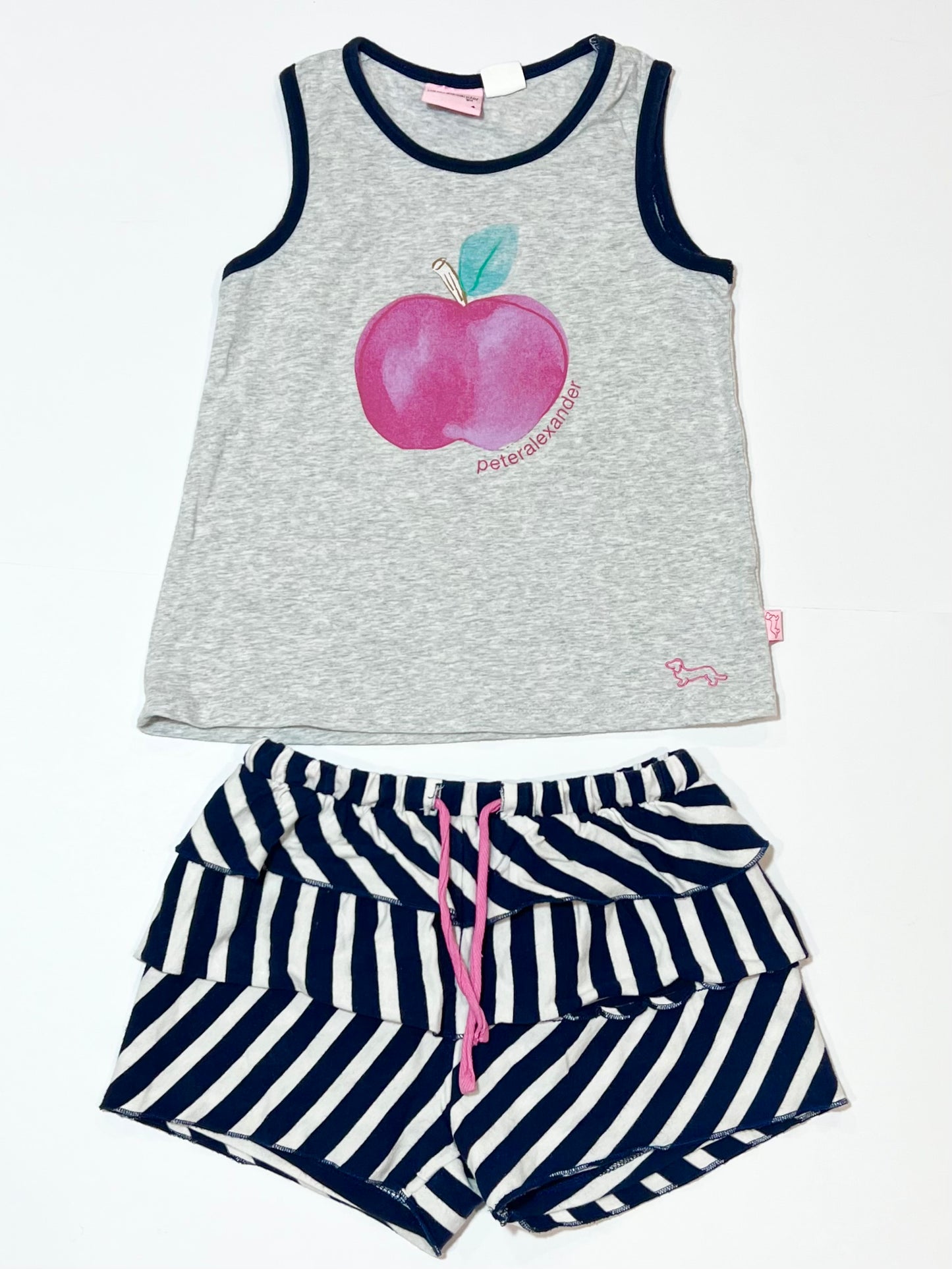 Striped apple pyjamas - Size 4