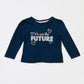 Navy glitter top - Size 1