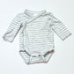 Striped cross-over bodysuit - Size 0000
