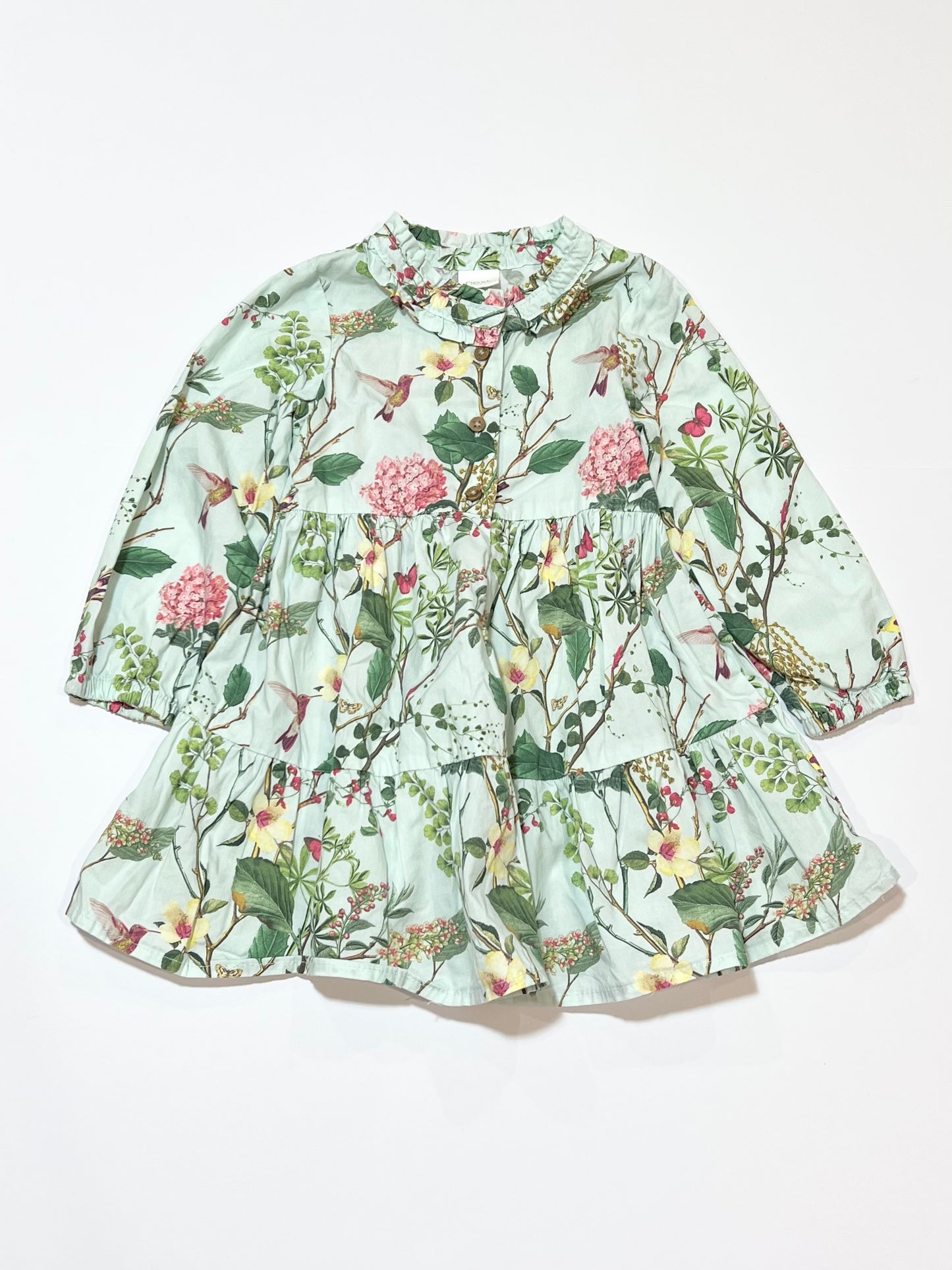 Green cotton dress - Size 1