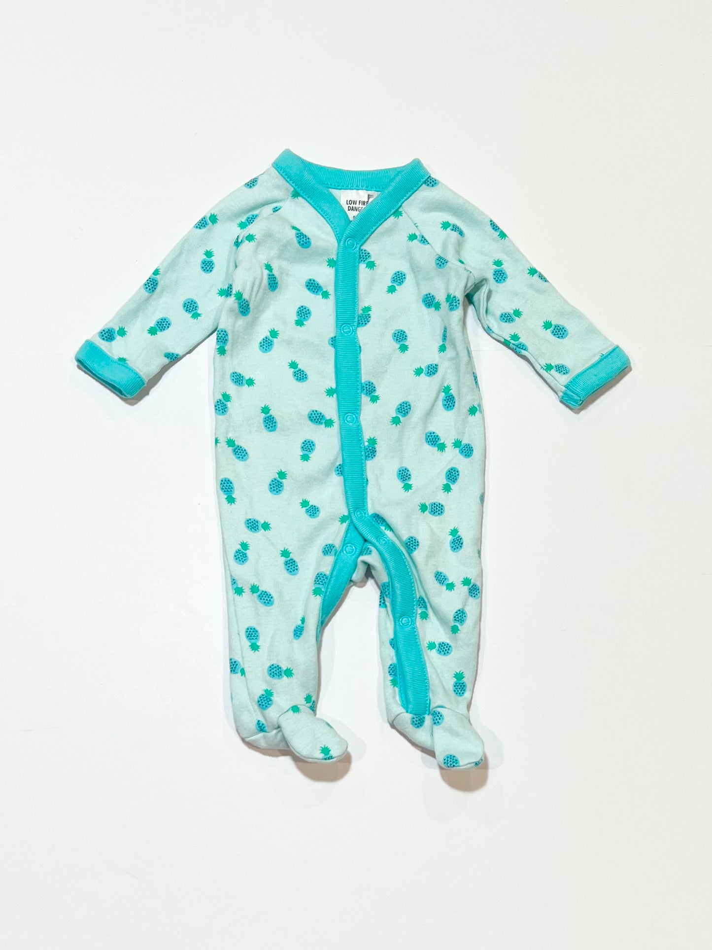 Blue pinapples onesie - Size 0000