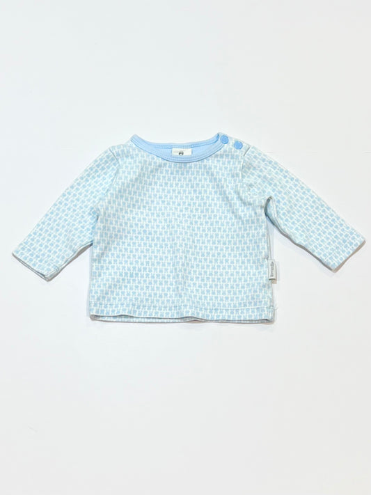 Blue bunny top - Size 0000