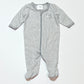 Striped zip onesie - Size 0000