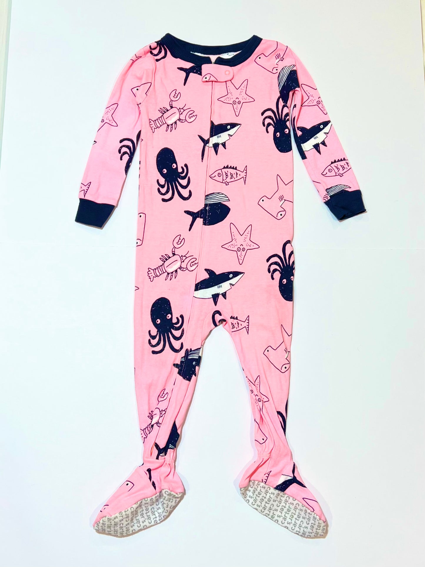 Pink zip onesie - Size 1