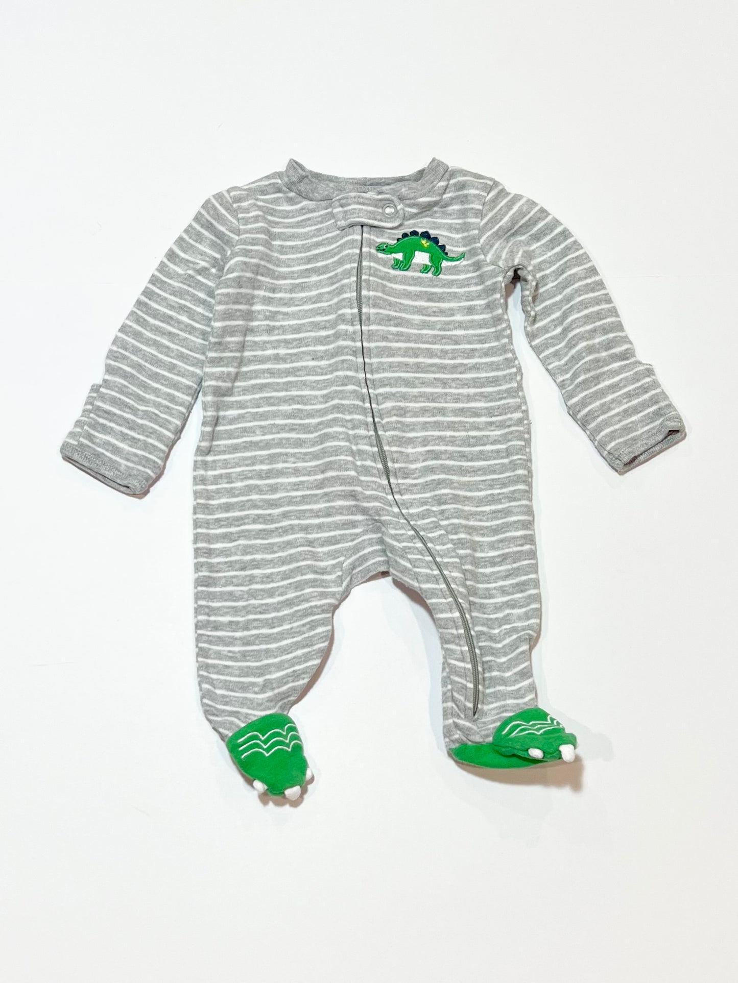 Dinosaur zip onesie - Size 0000