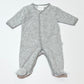 Striped velour onesie - Size 0000