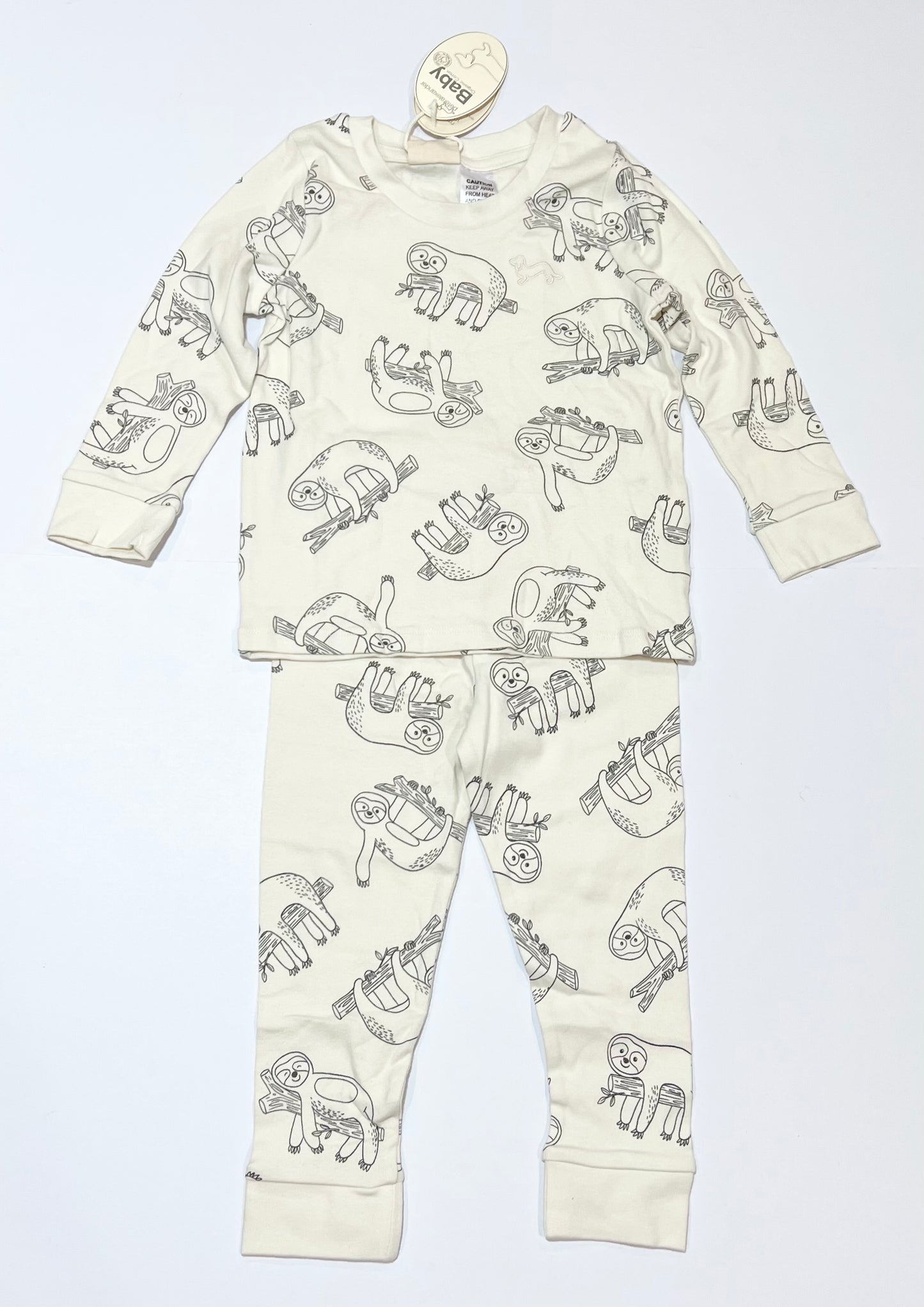Sloth pyjamas brand new - Size 2