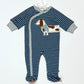 Striped dog onesie brand new - Size 0000