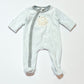 Blue velour onesie - Size 00000