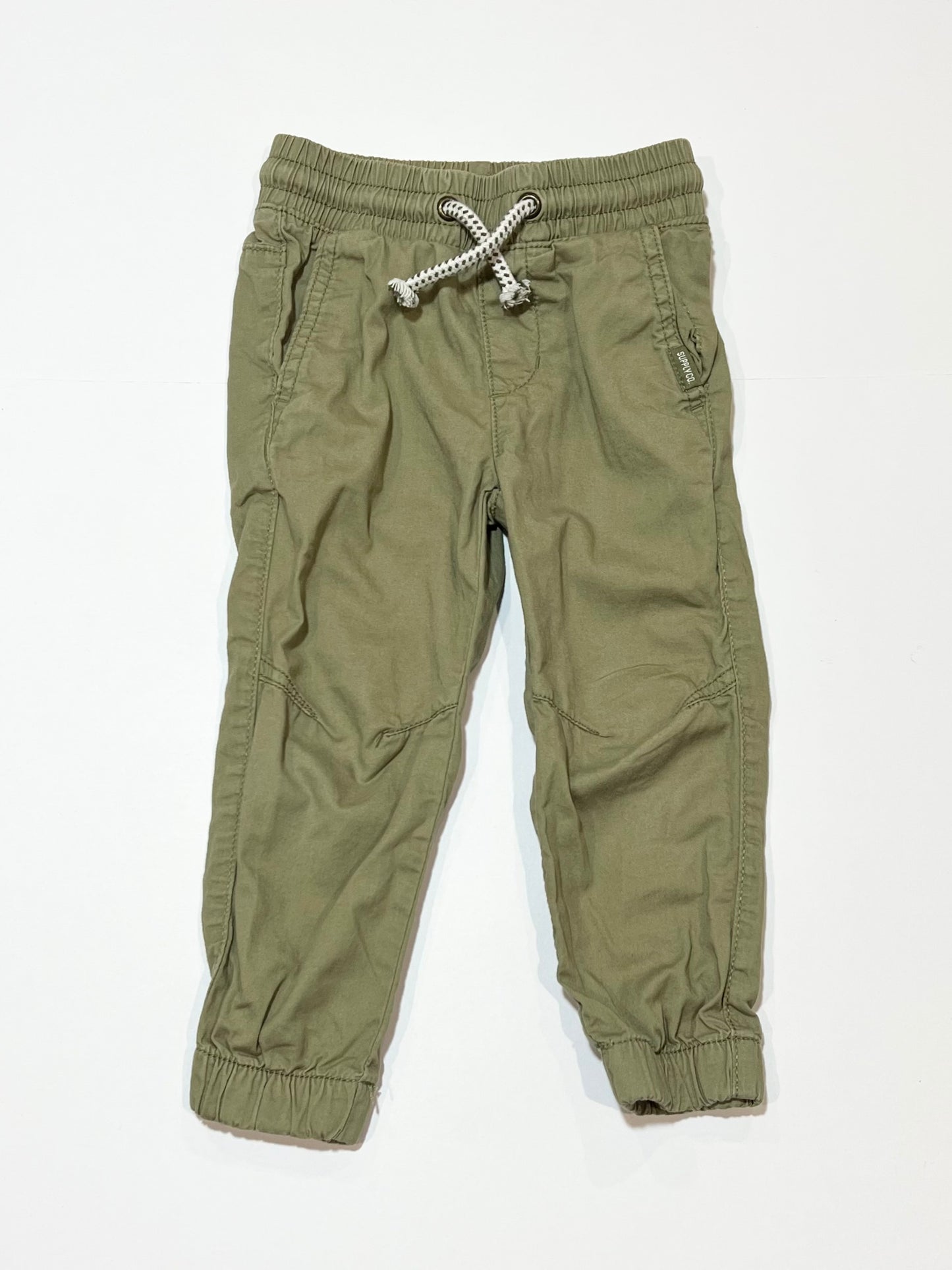 Green cotton pants - Size 2