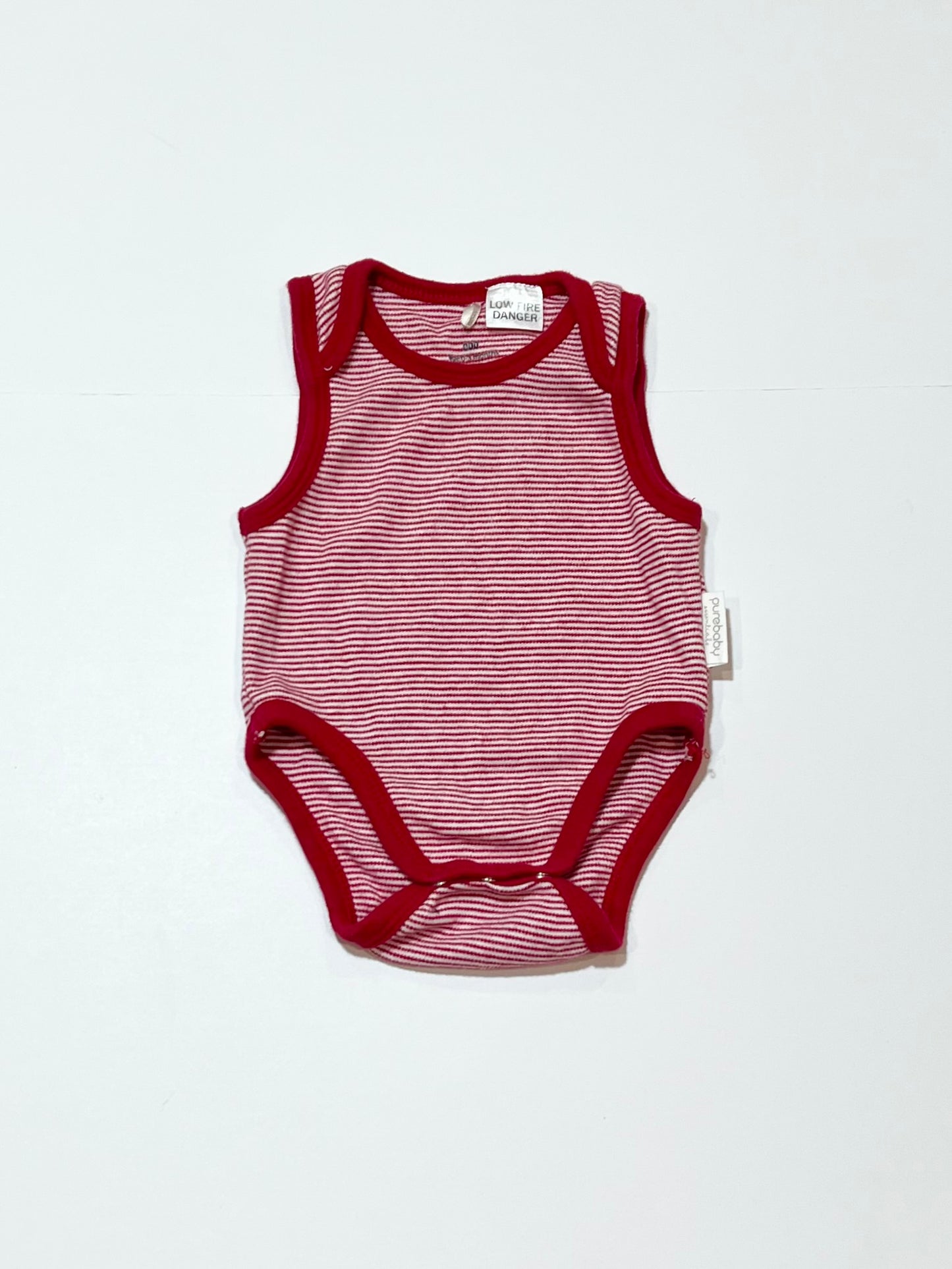 Red striped bodysuit - Size 000