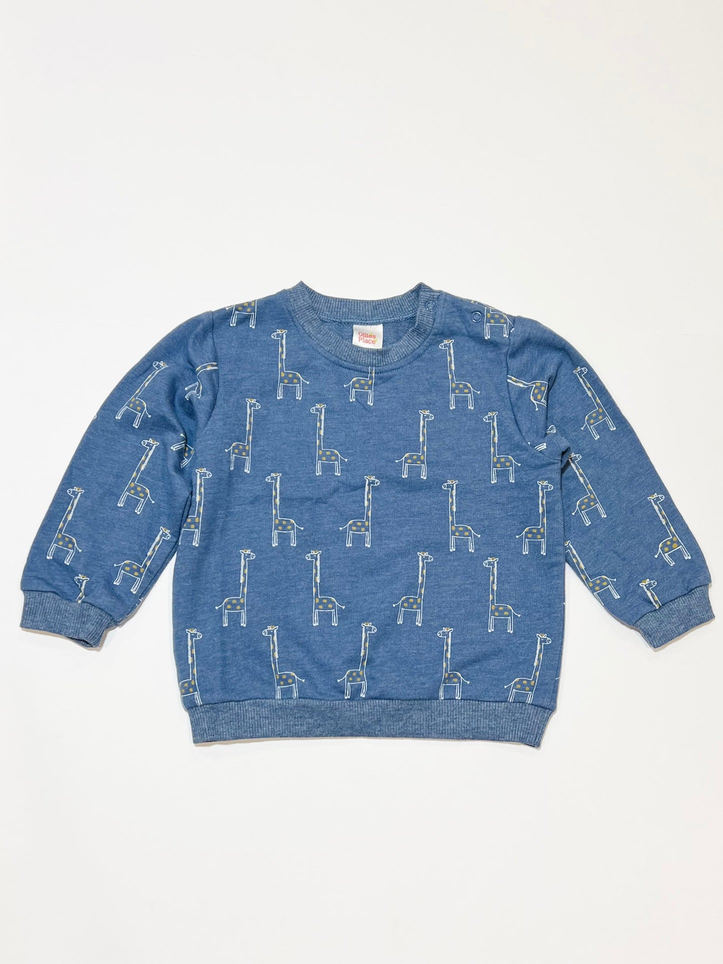 Blue giraffe sweater - Size 2