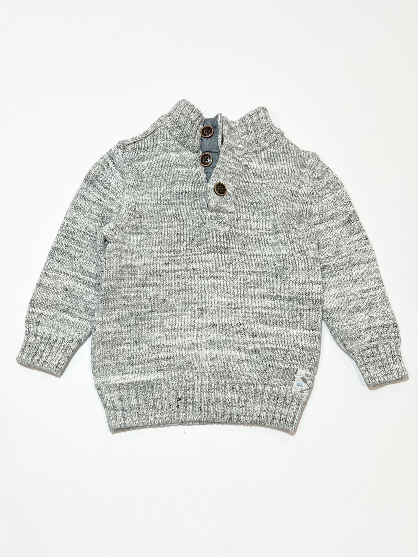 Grey knit jumper - Size 2