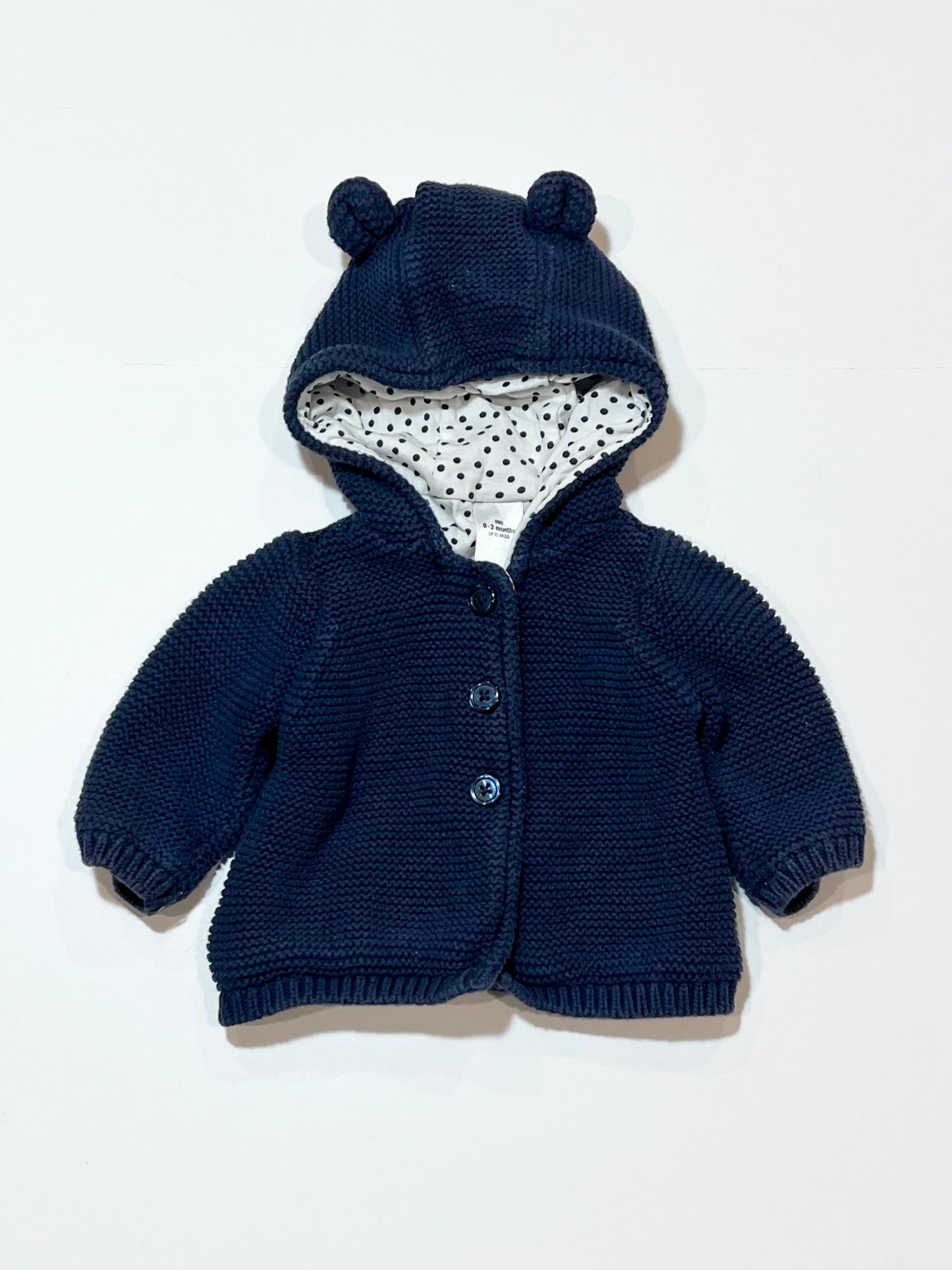 Navy knit jacket - Size 000