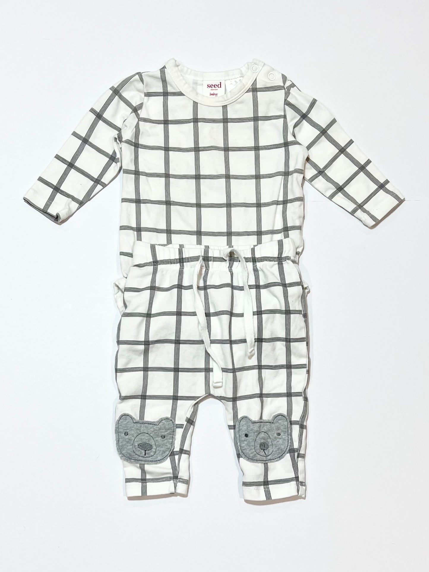 Checkered bear set - Size 000