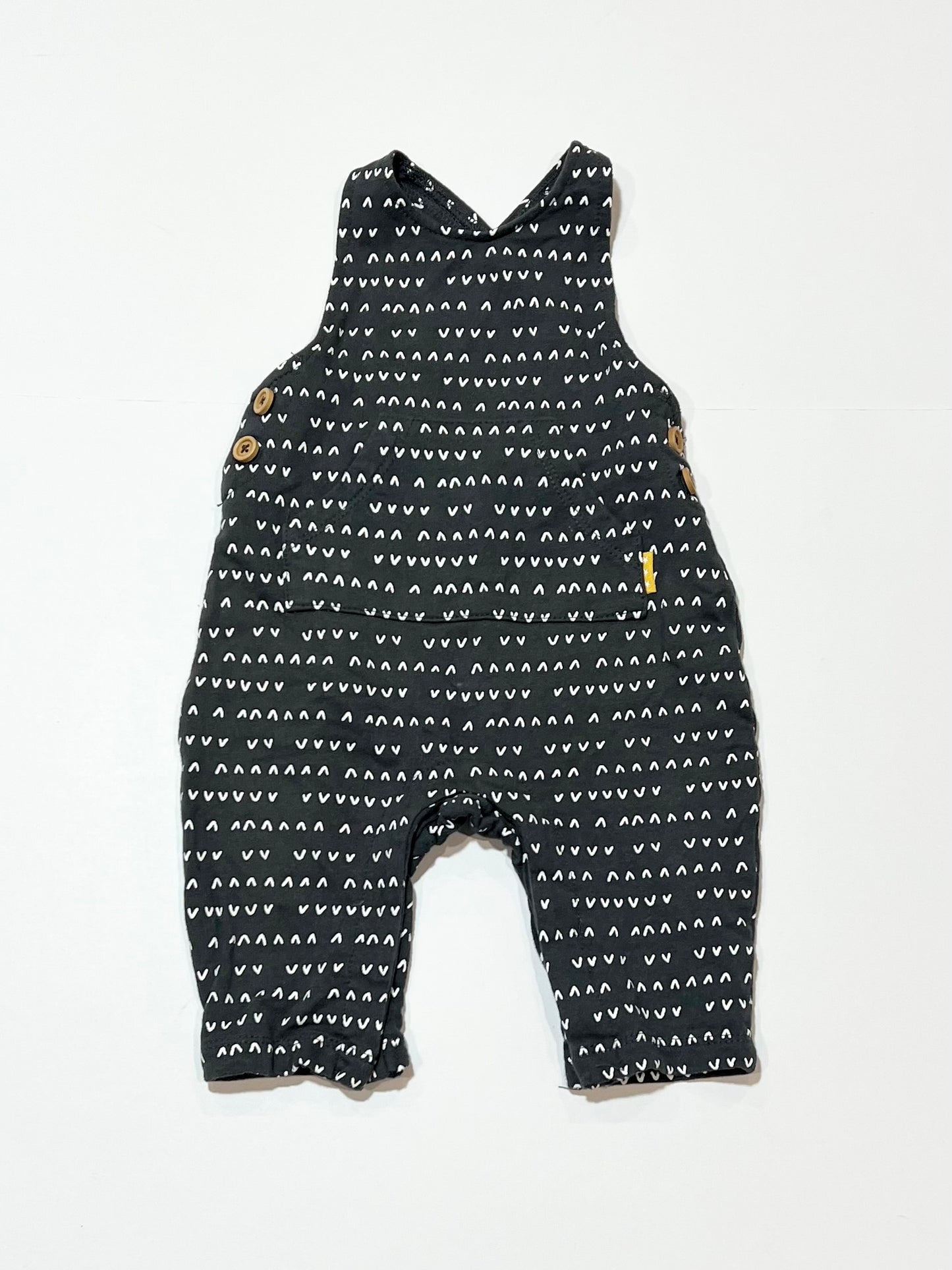 Grey fleece overalls - Size 000