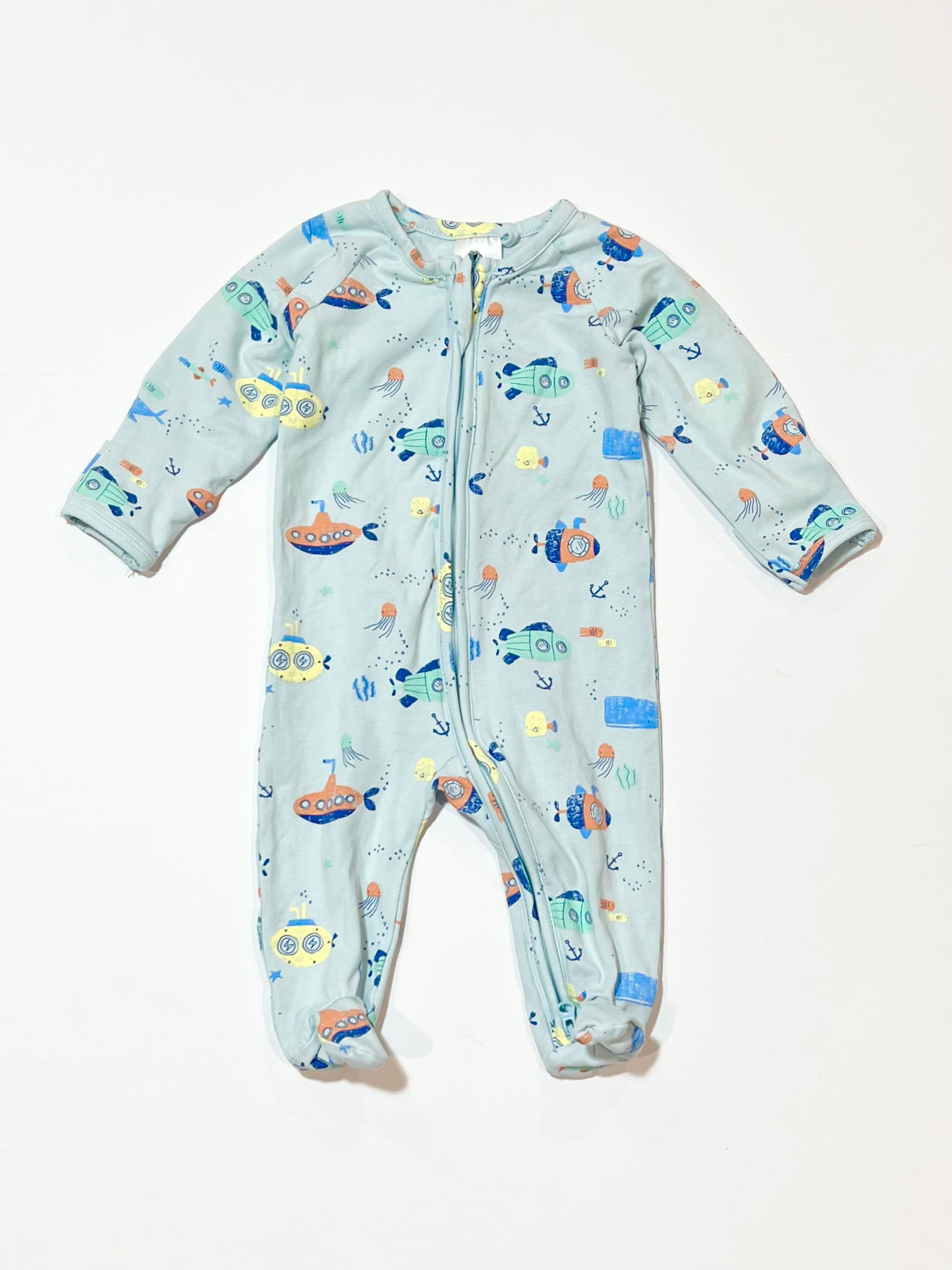 Submarines zip onesie - Size 000
