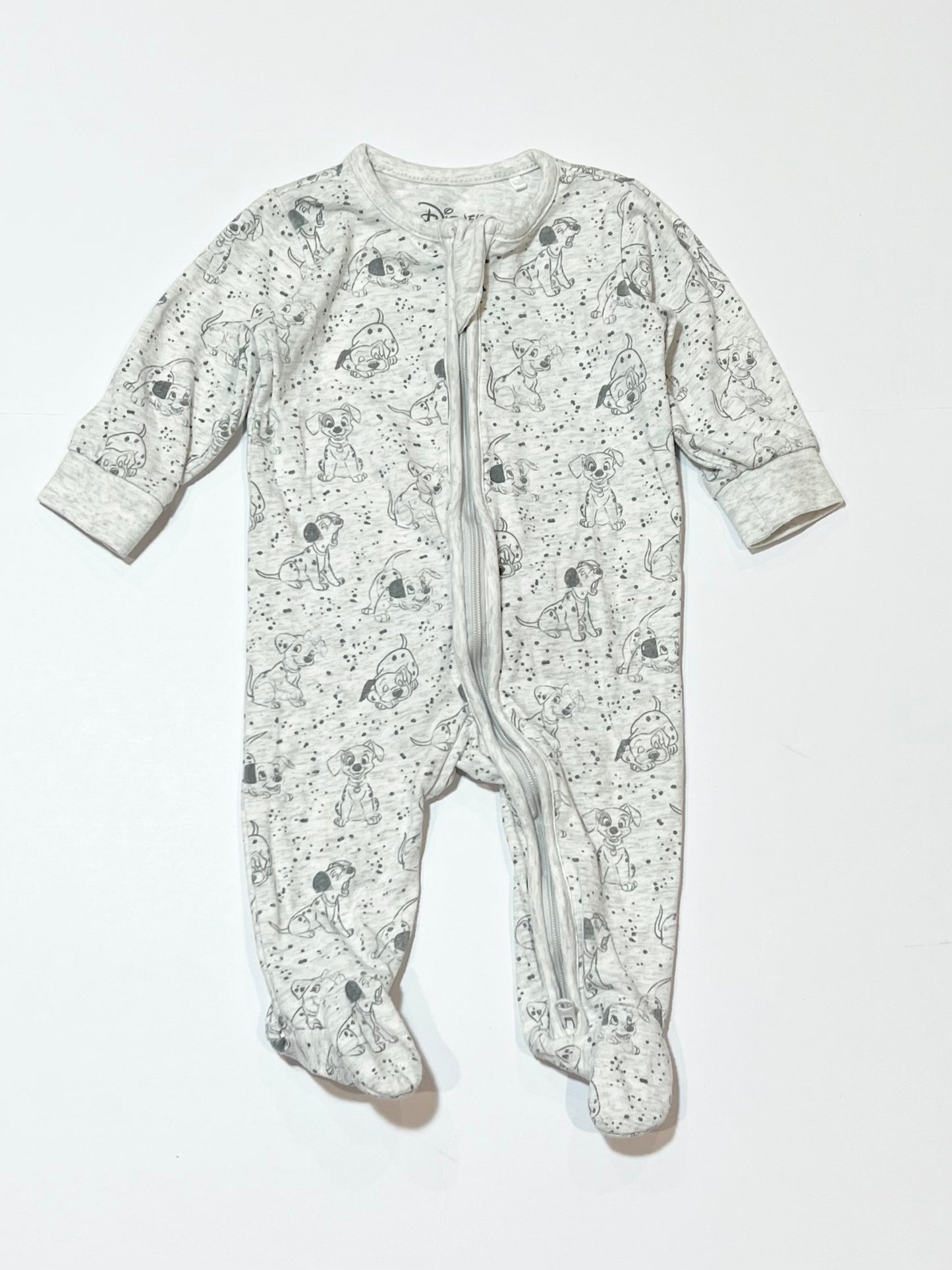 101 Dalmations zip onesie - Size 000