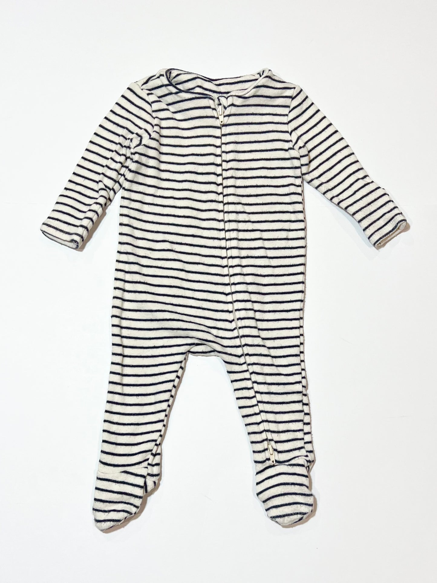 Striped zip onesie - Size 000