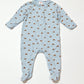 Blue mushrooms onesie - Size 000