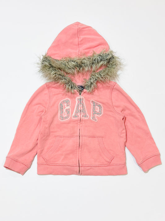 Pink zip hoodie - Size 2