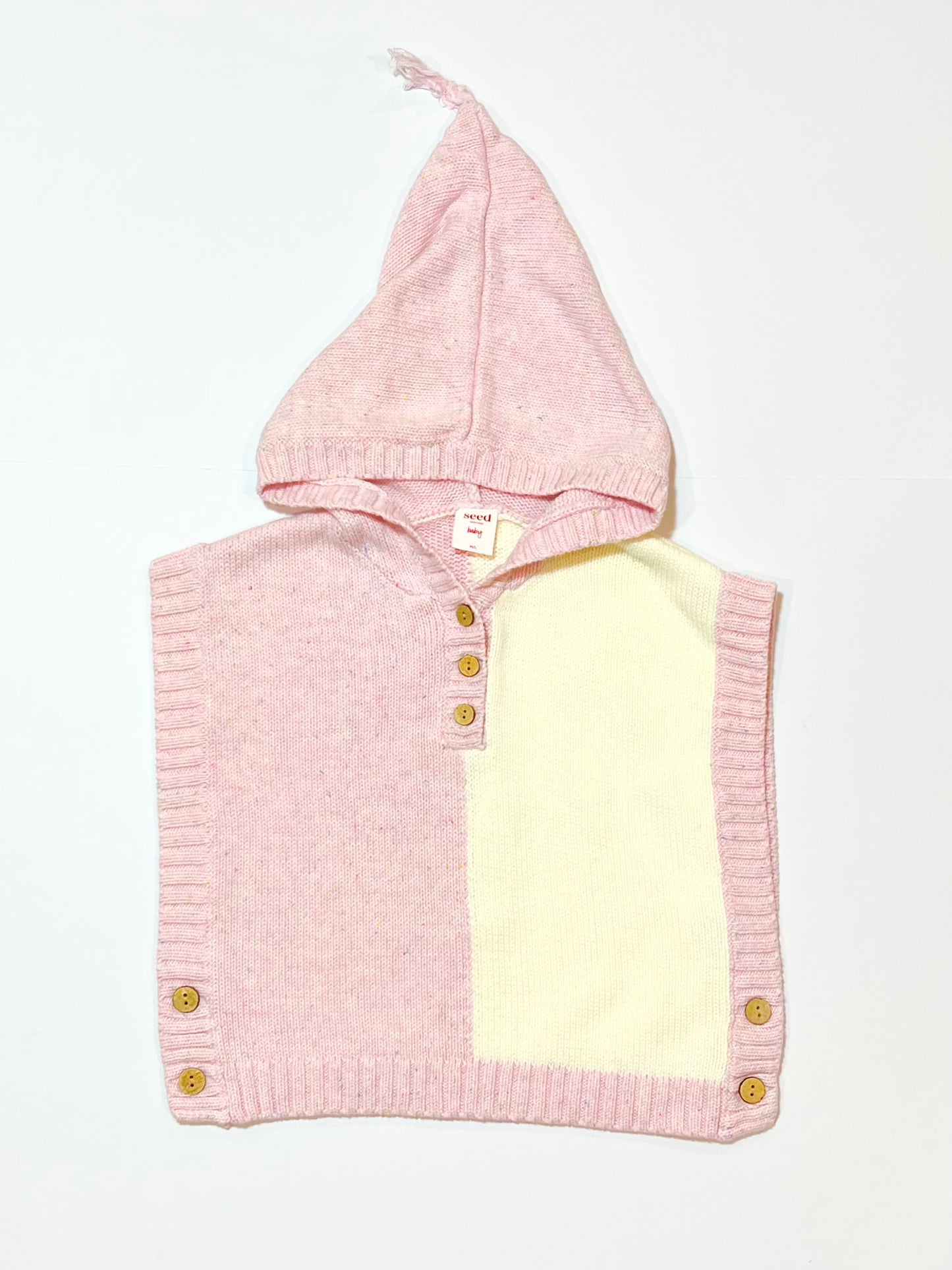Colour block poncho - Size 1-2