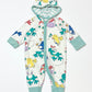 Birds hooded onesie - Size 1-2 months