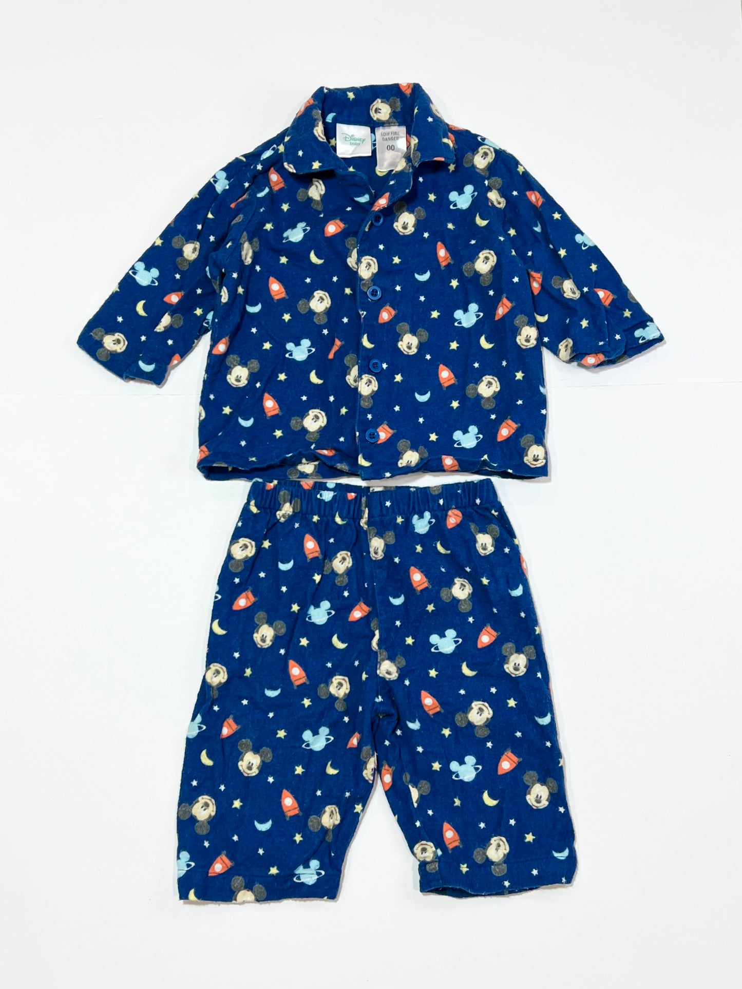 Mickey flannelette pyjamas - Size 00